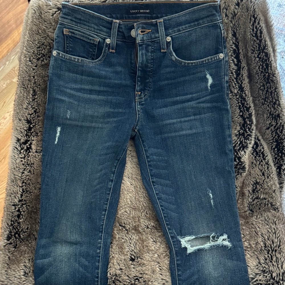 Lucky Brand Women's Dark Blue Skinny Jeans
